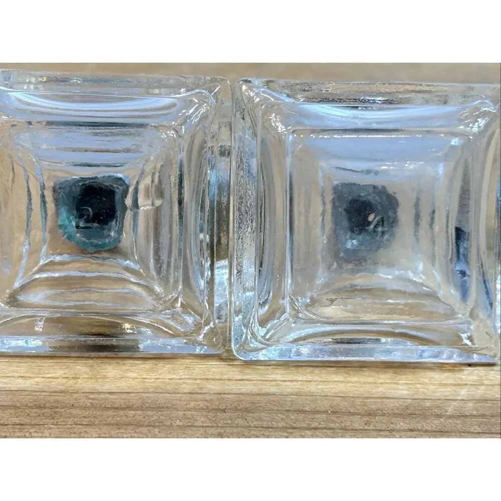vintage pyramid-shaped salt and pepper shakers